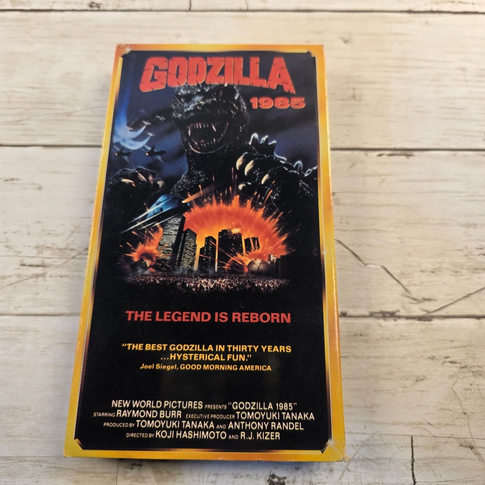 Godzilla 1985 The Legend Is Reborn VHS Starmaker Raymond Burr Sci-Fi Kaiju Movie